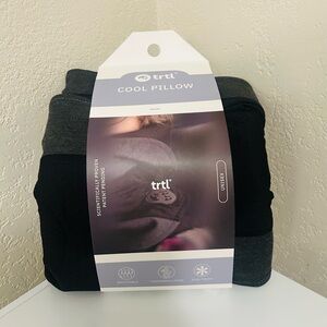 TRTL Travel Pillow Cool for Neck Support Cooling Breathable Ergonomic Grey NWT